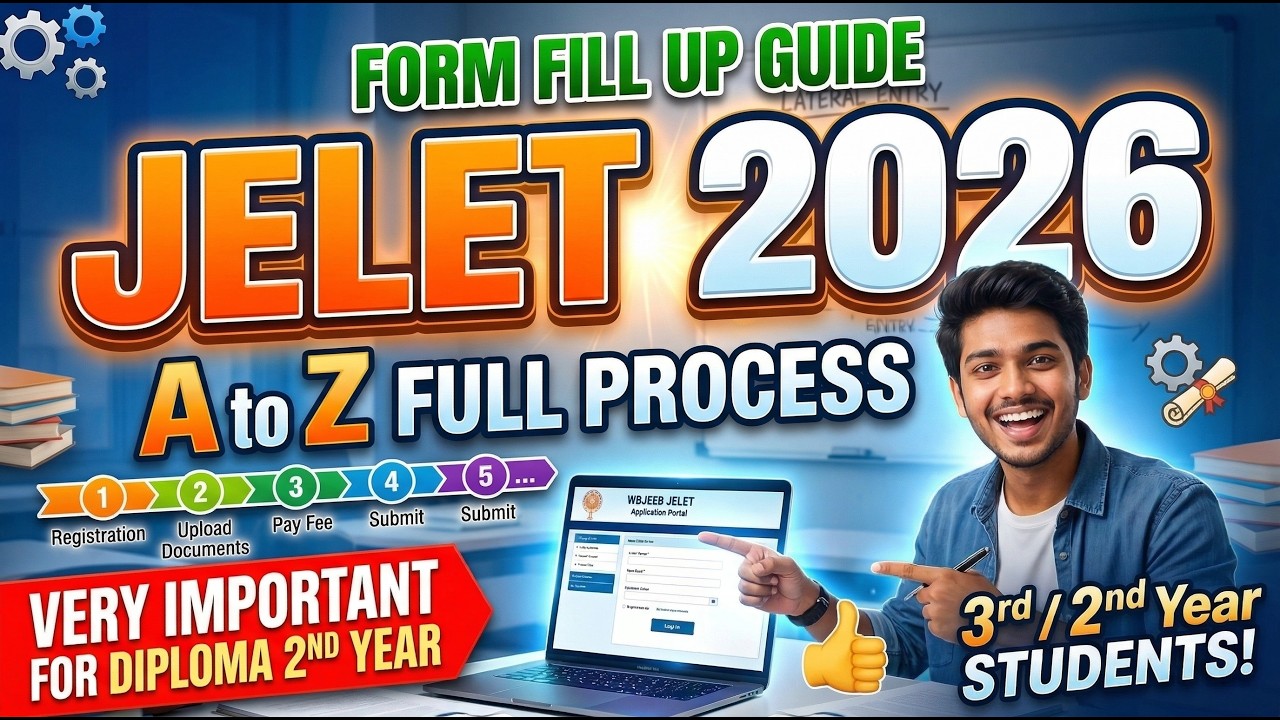 JELET 2026 Full Registration Process A2Z | Important Video for Diploma Polytechnic Candidates