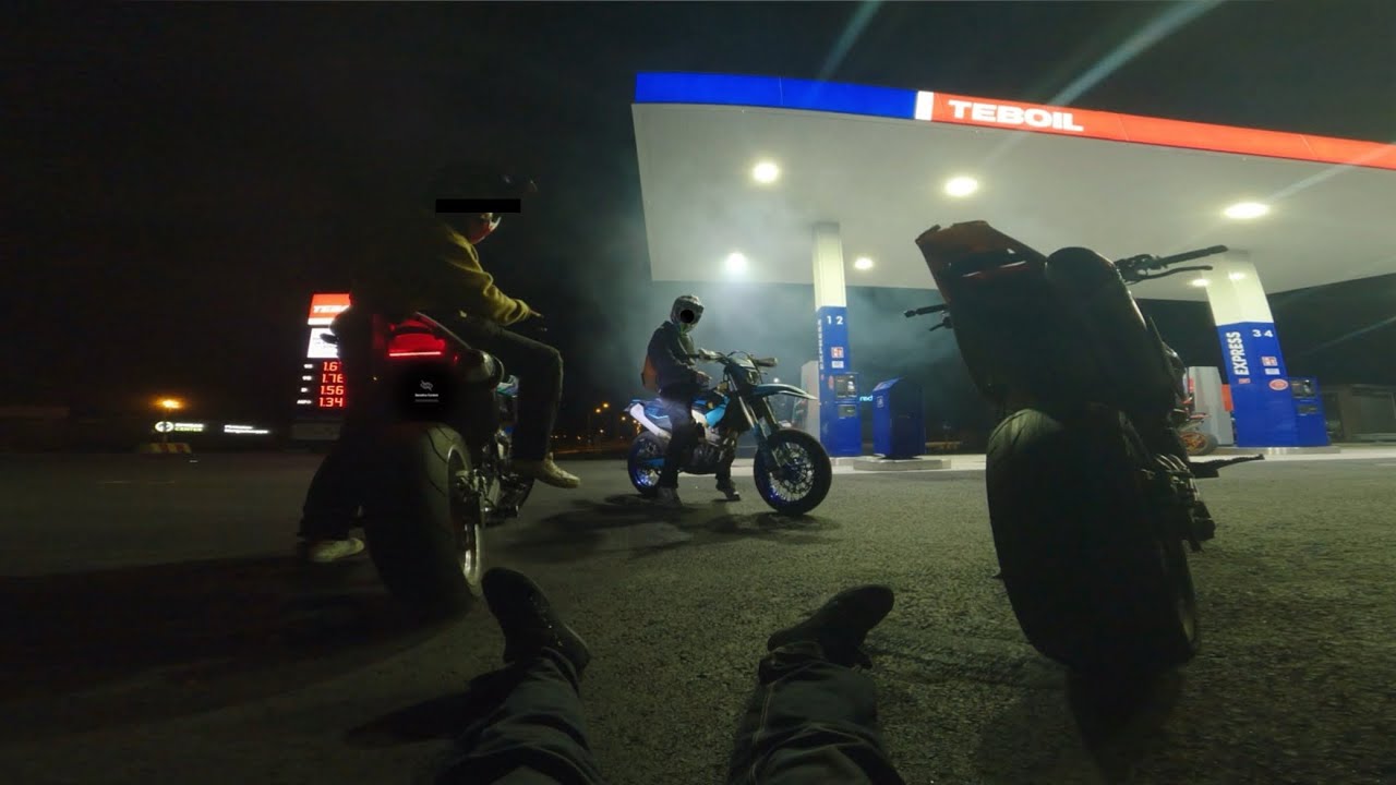 SUPERMOTO HIGHWAY RIDEOUT + Bad CRASH