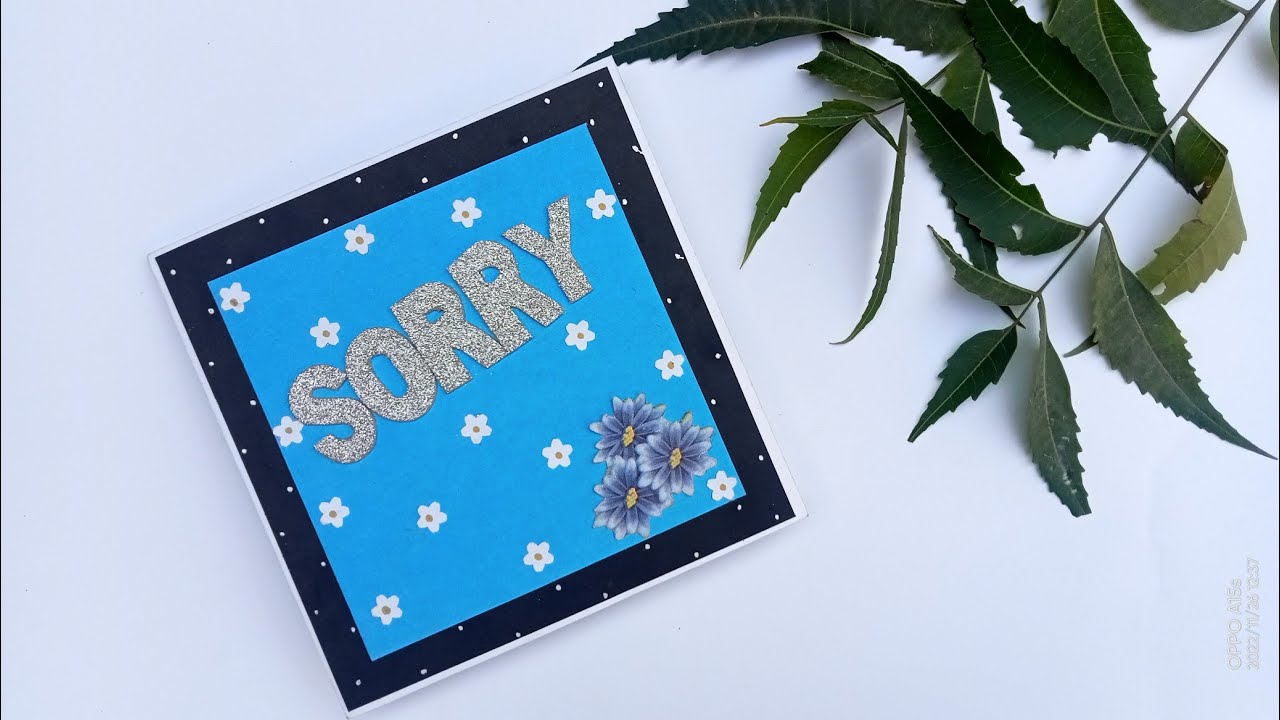 How to make a card for sorry &para; Handmade Cards &para; card ideas &para; sorry card