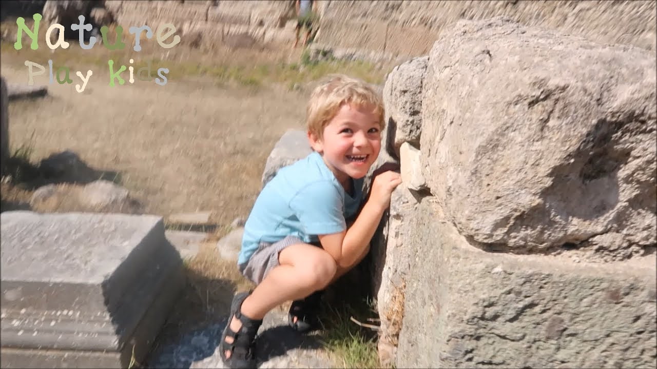 Playing Hide and Seek at the Asklepieion ruins in Kos