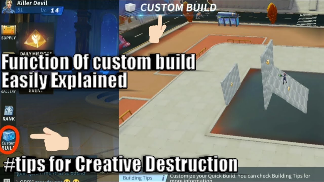 How to use Custom build in Creative Destruction!! | Easily explained Pro tips | by- Gamer's Spot