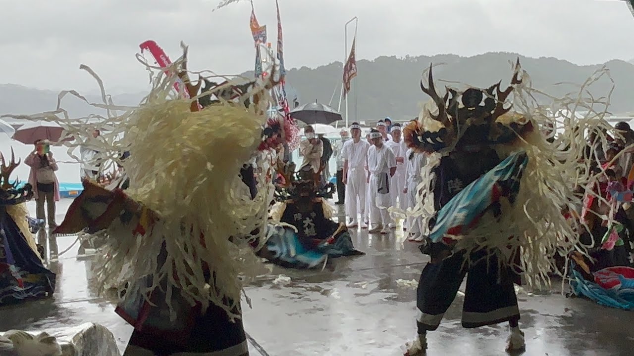 2024/9/21(土)大槌稲荷神社 神輿渡御 魚市場 #上亰鹿子踊