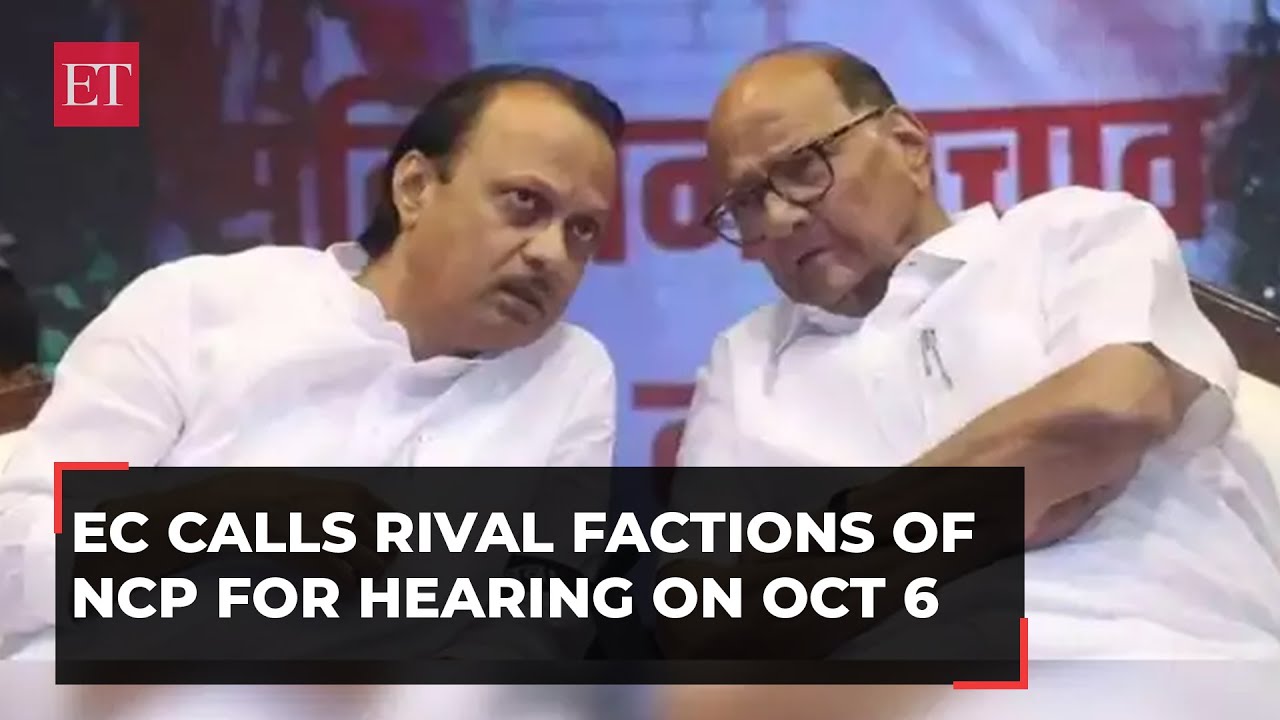 Election Commission calls rival factions of NCP for hearing on October 6