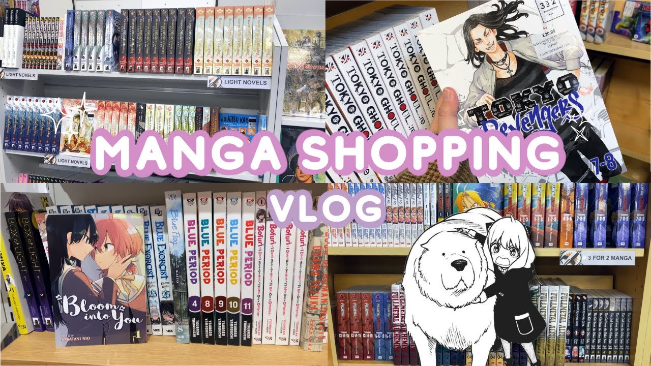manga shopping vlog 🍣 | forbidden planet haul, waterstones, sushi, gelato🍦