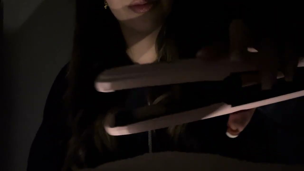 asmr planchando tu cabello 