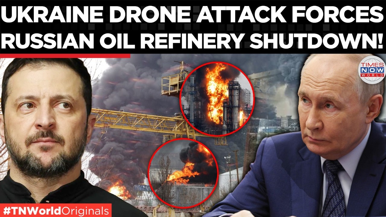 BREAKING: Ukraine Drones Shut Another Russian Oil Refinery, Russia's Fuel Network Under Attack!