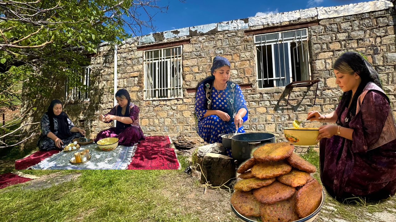 Crispy Potato Cutlets & Sweet Halva Made in the Wild | Relaxing Outdoor Cooking