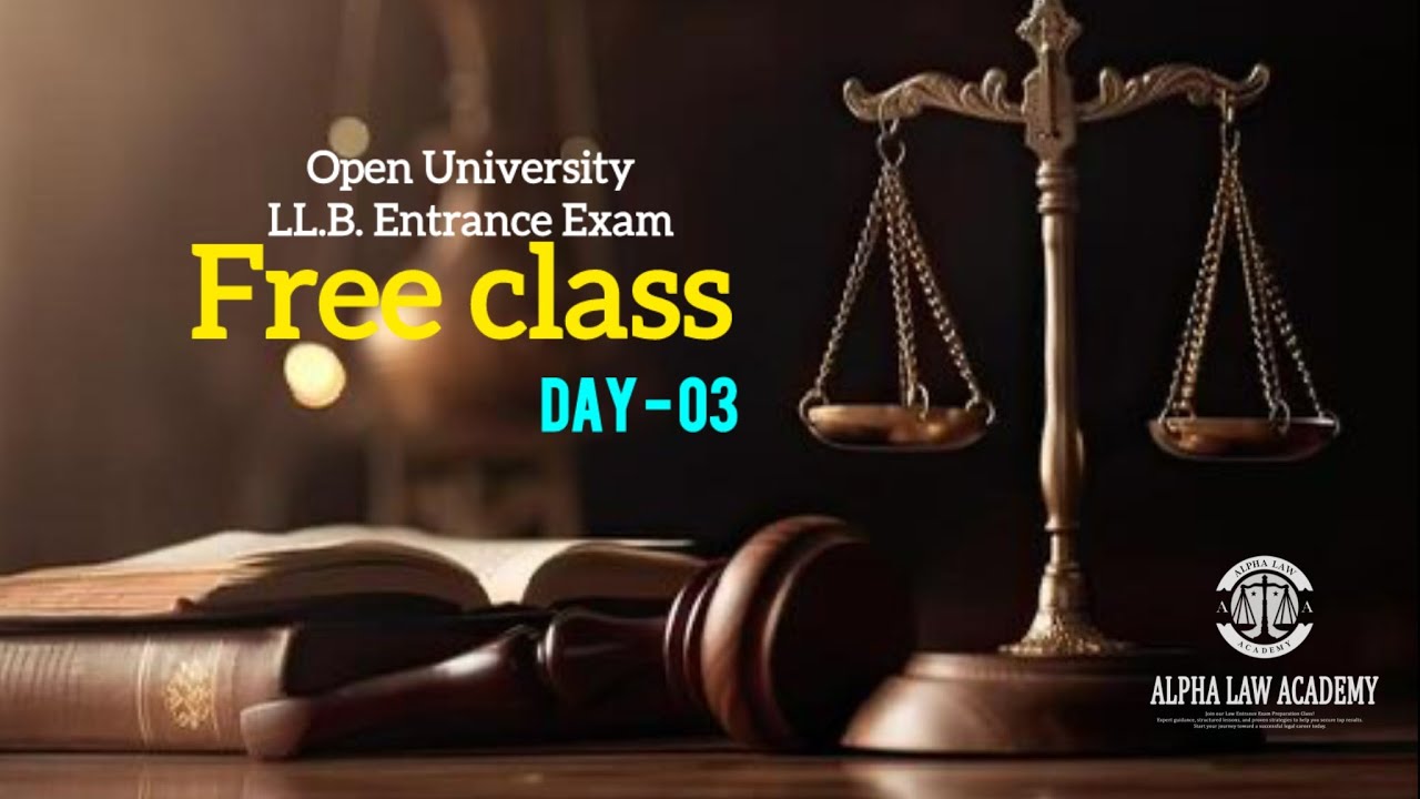 LL.B. Free Class | Day 03
