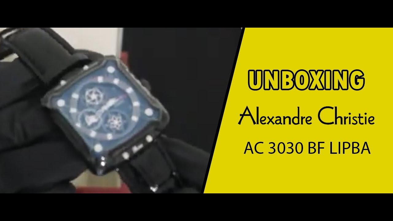 JAM TANGAN ALEXANDRE CHRISTIE / Alexander Christie AC 3030 BF LIPBA UNBOXING - GROSIRJAMTANGAN.COM