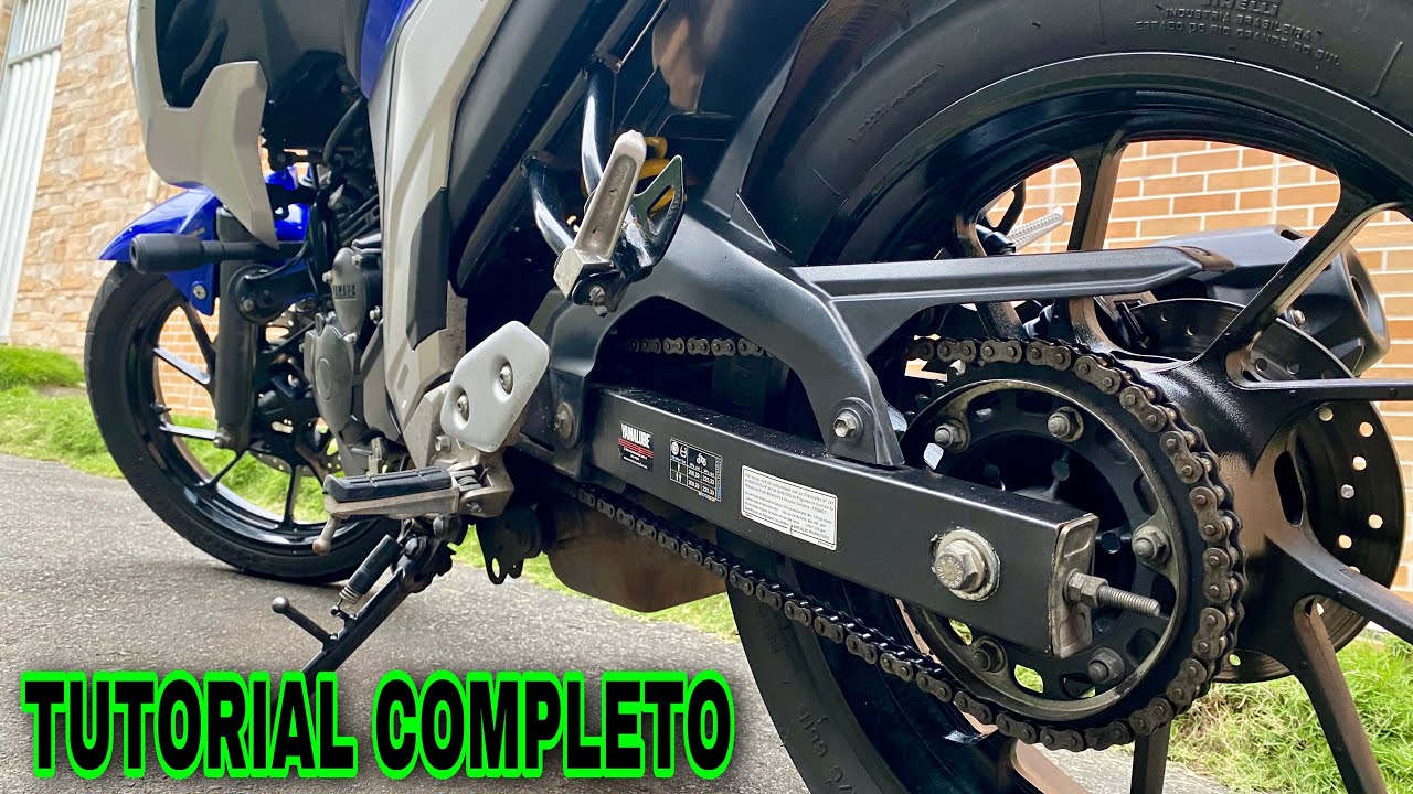 COMO ESTICAR A CORRENTE DA MOTO - TUTORIAL COMPLETO