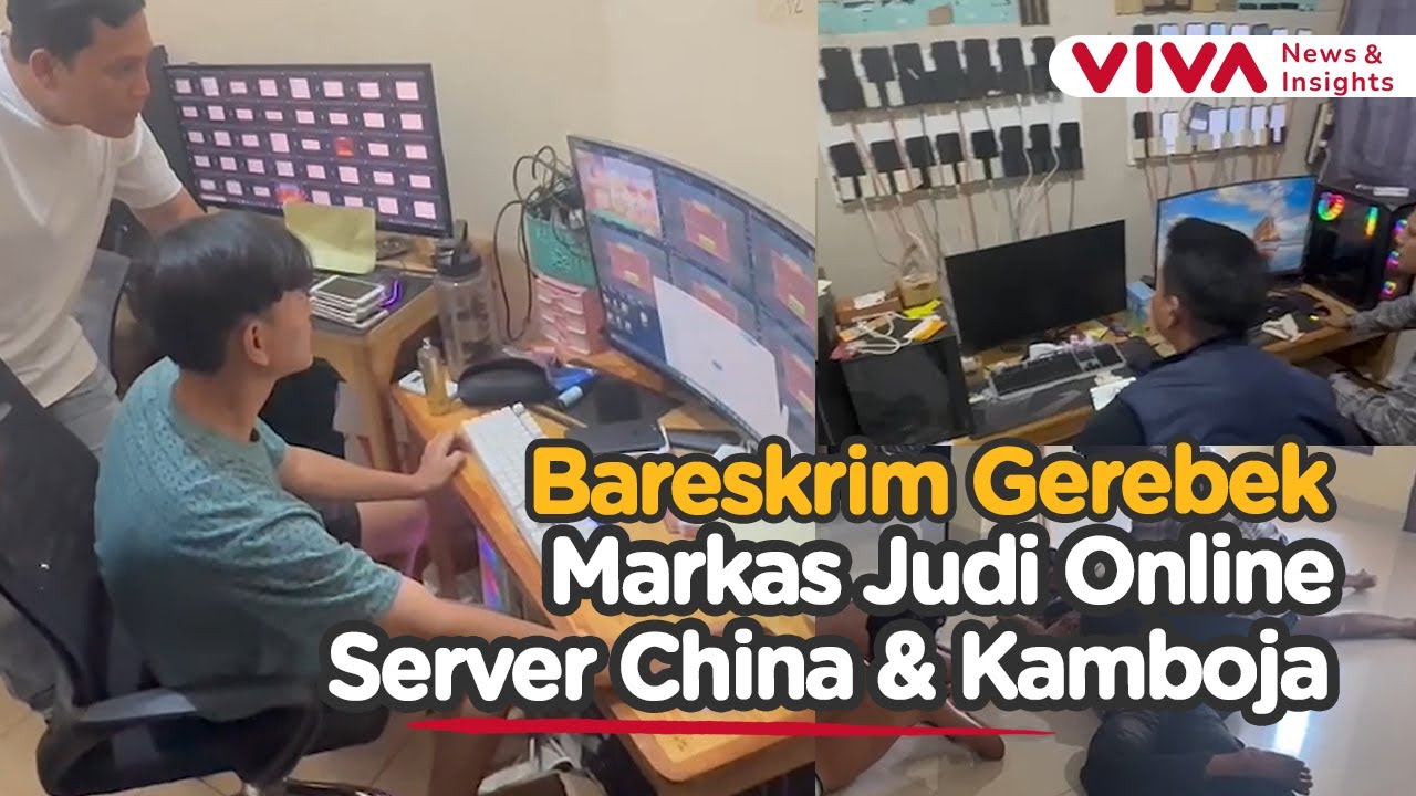 Geger, Markas Judol Terafiliasi China dan Kamboja Digerebek Polisi