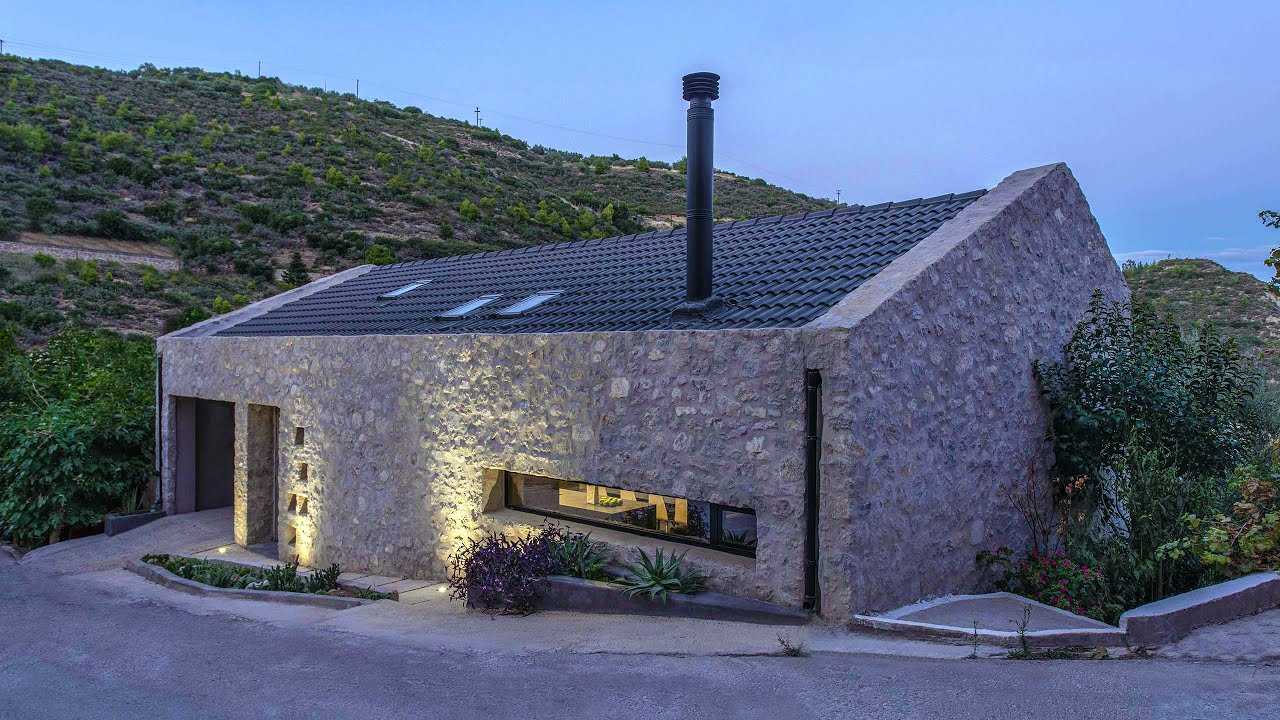 Peloponnese Olive Tree Stone House by Architectural Studio Ivana Lukovic