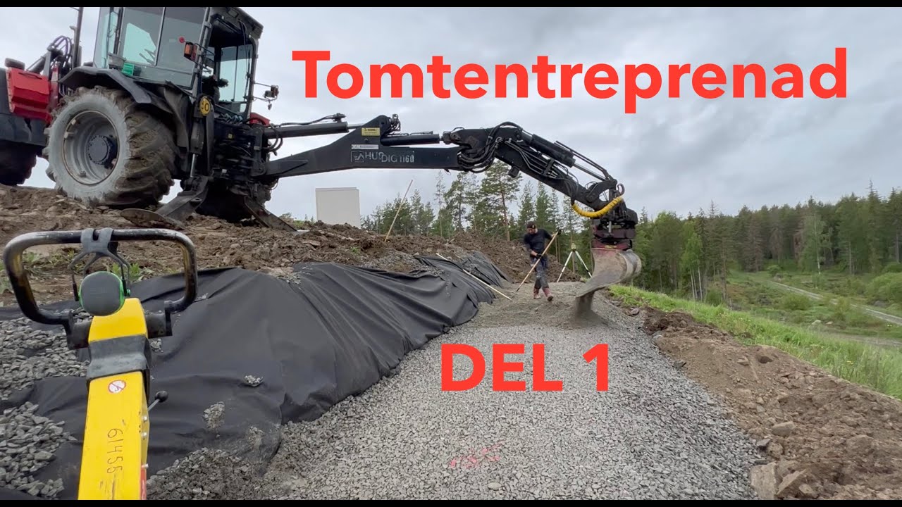 Nu skiter jag i Firman, Jag åker på en tomtentreprenad istället. Huddig 1160, 1080p DEL1