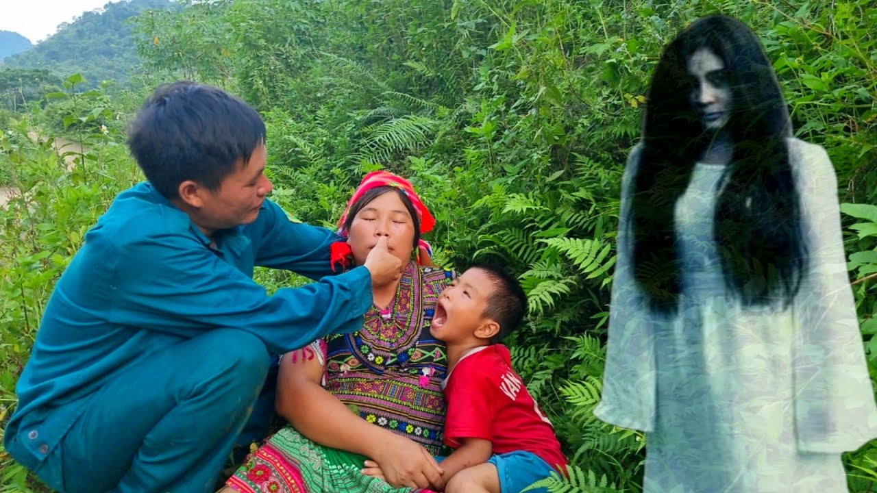 Single mother in danger in the forest - Kind iron scene helps