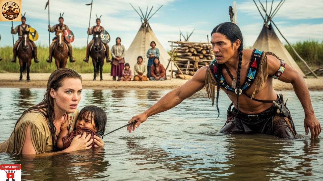 Comanche Son Drowned… Only The Captive White Woman Jumped To Save Him | Wild West Stories