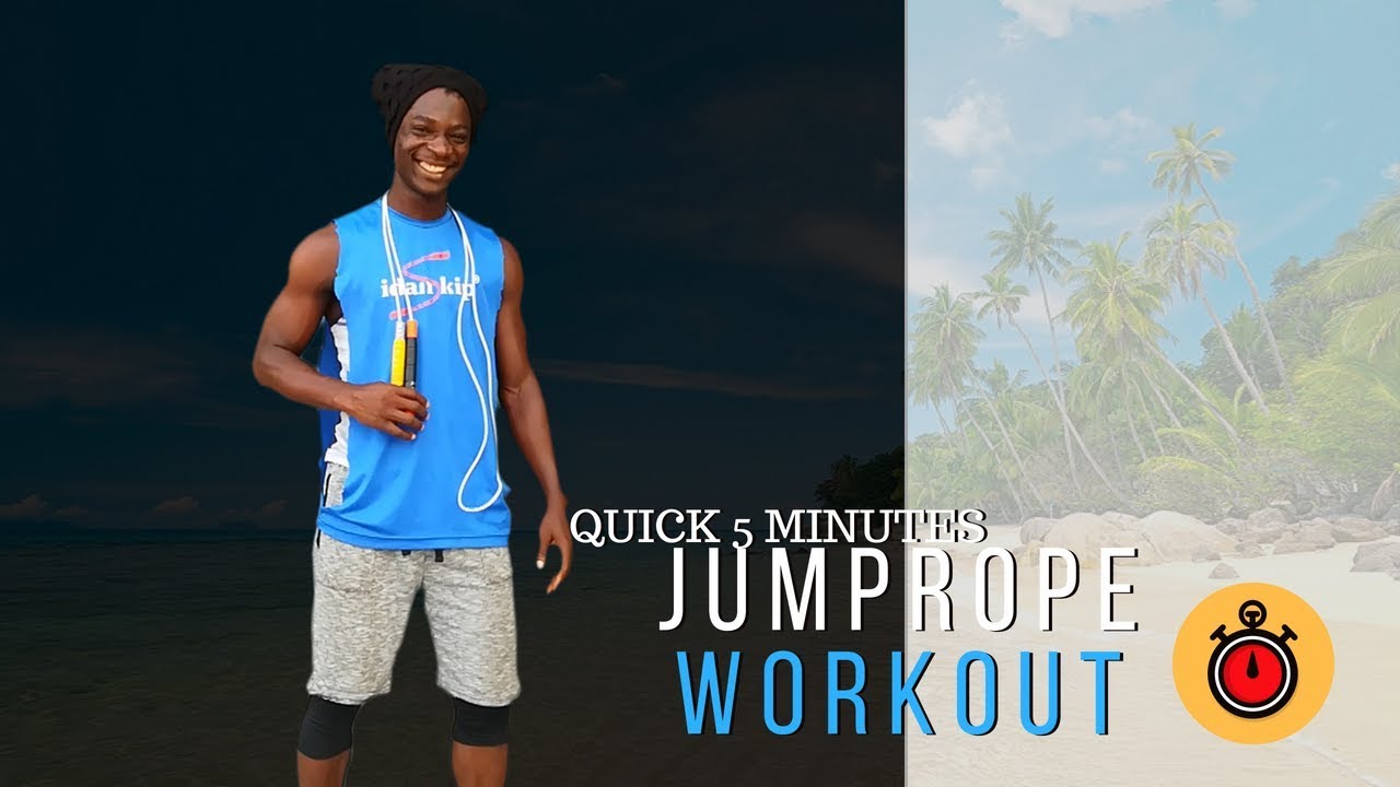Fast Fat Burning Workout - 5 Min | Jump rope & Bodyweight