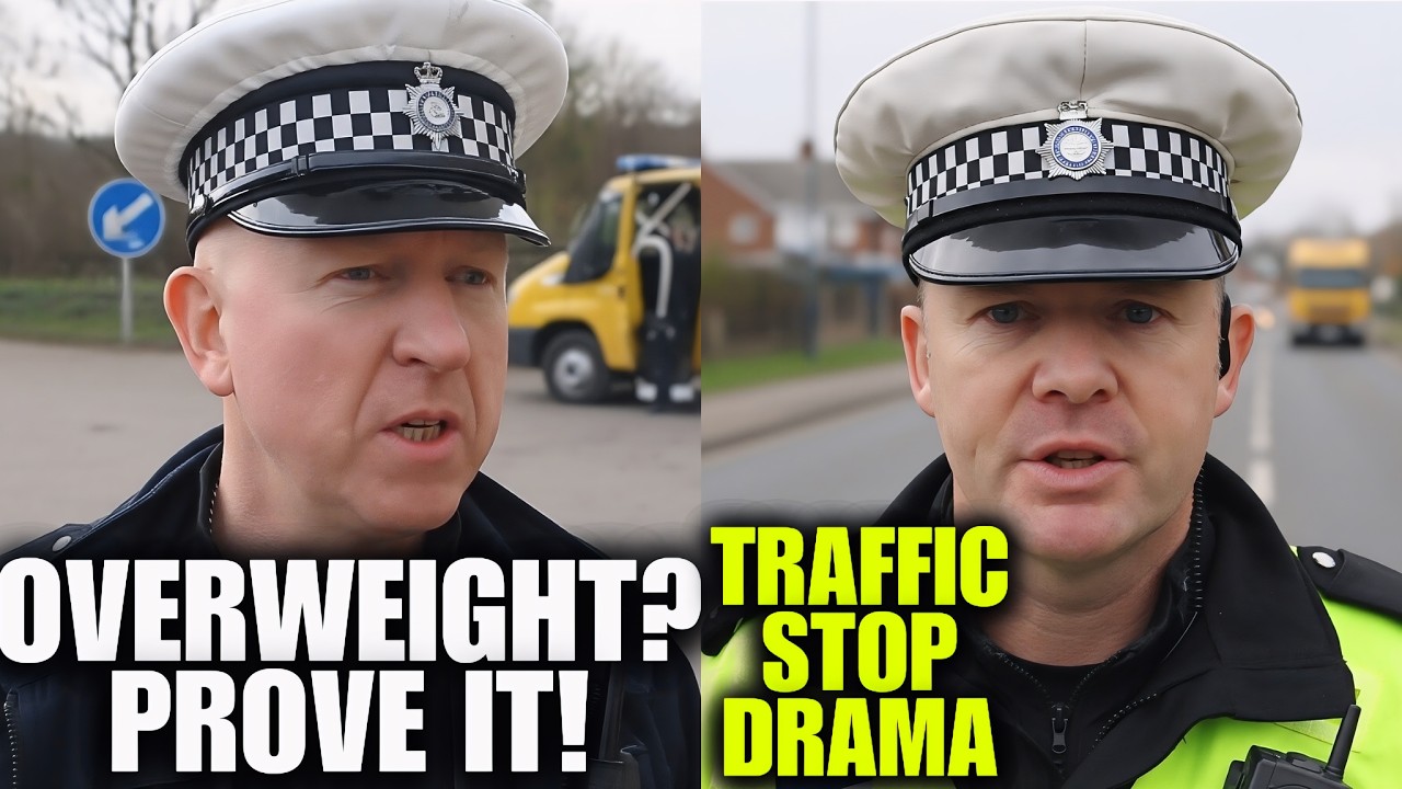 Driver Confronts Police Over Suspected Overweight Van