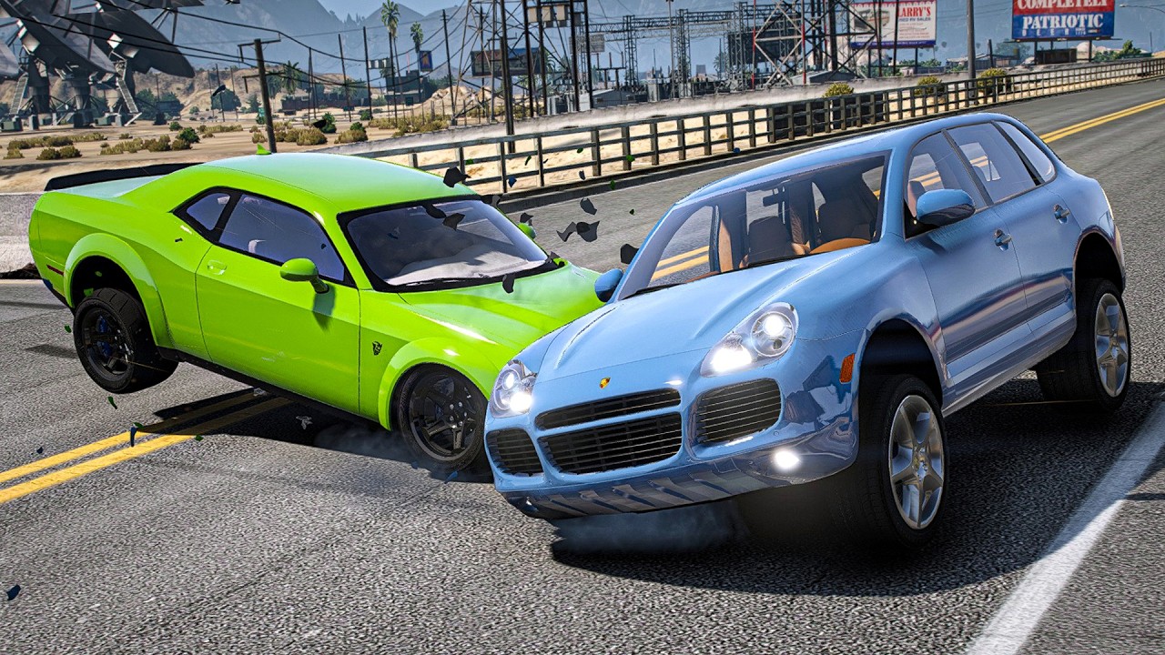 GTA 5 Crash Testing Real Car Mods #43