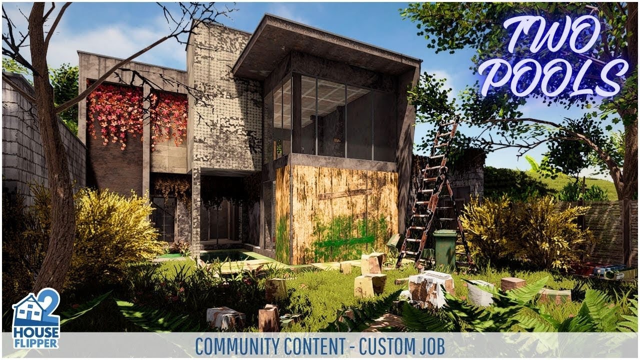 House Flipper 2 | Modern Beachfront Luxury Home | Two Pools | Full Renovation - Two Story House