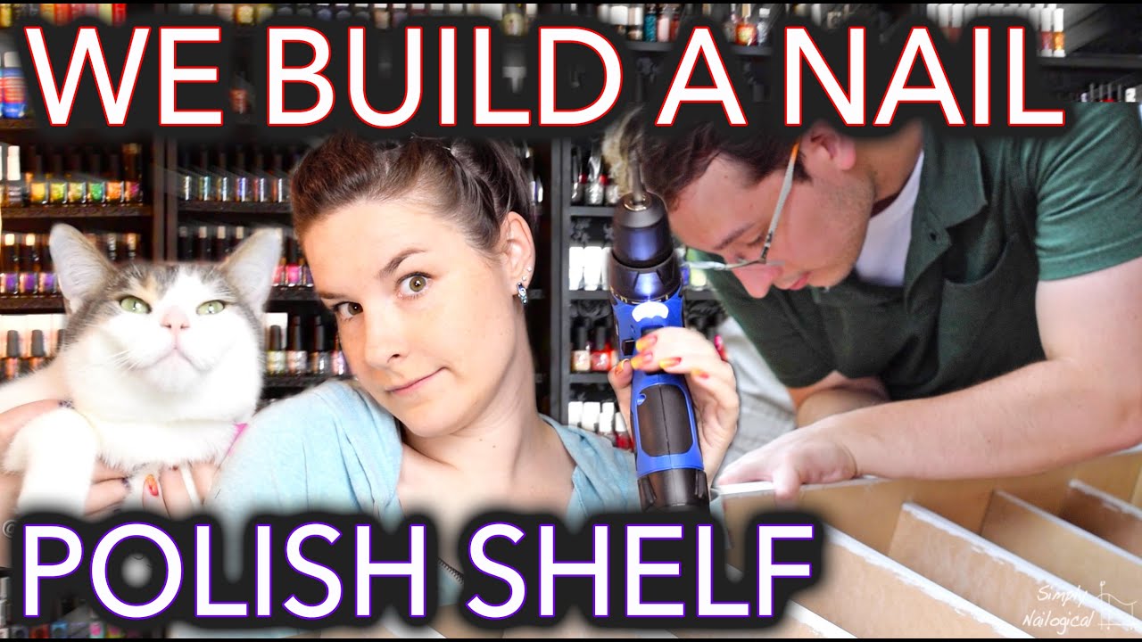How to (sort of) build a nail polish shelf/rack