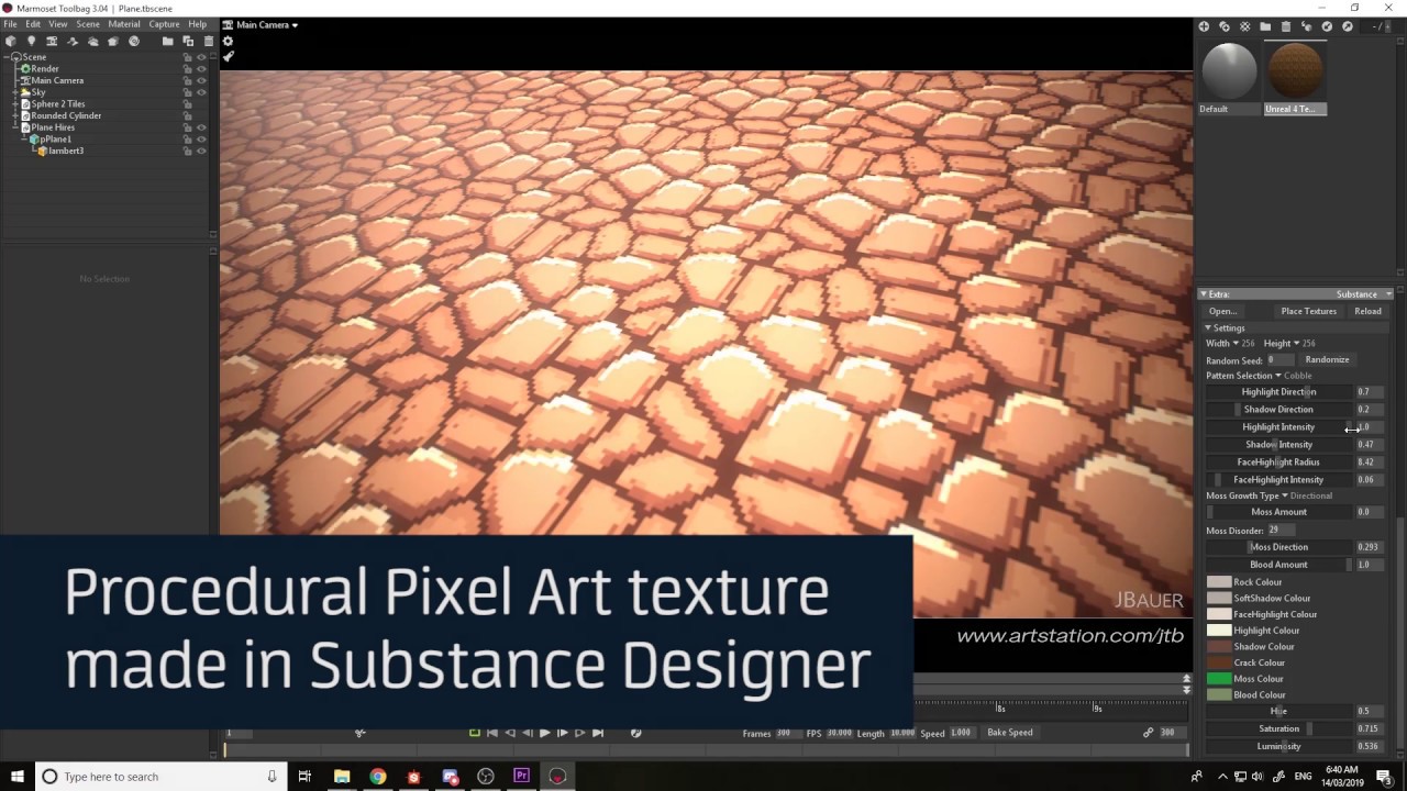 Procedural Pixel Art Texture - Substance Designer