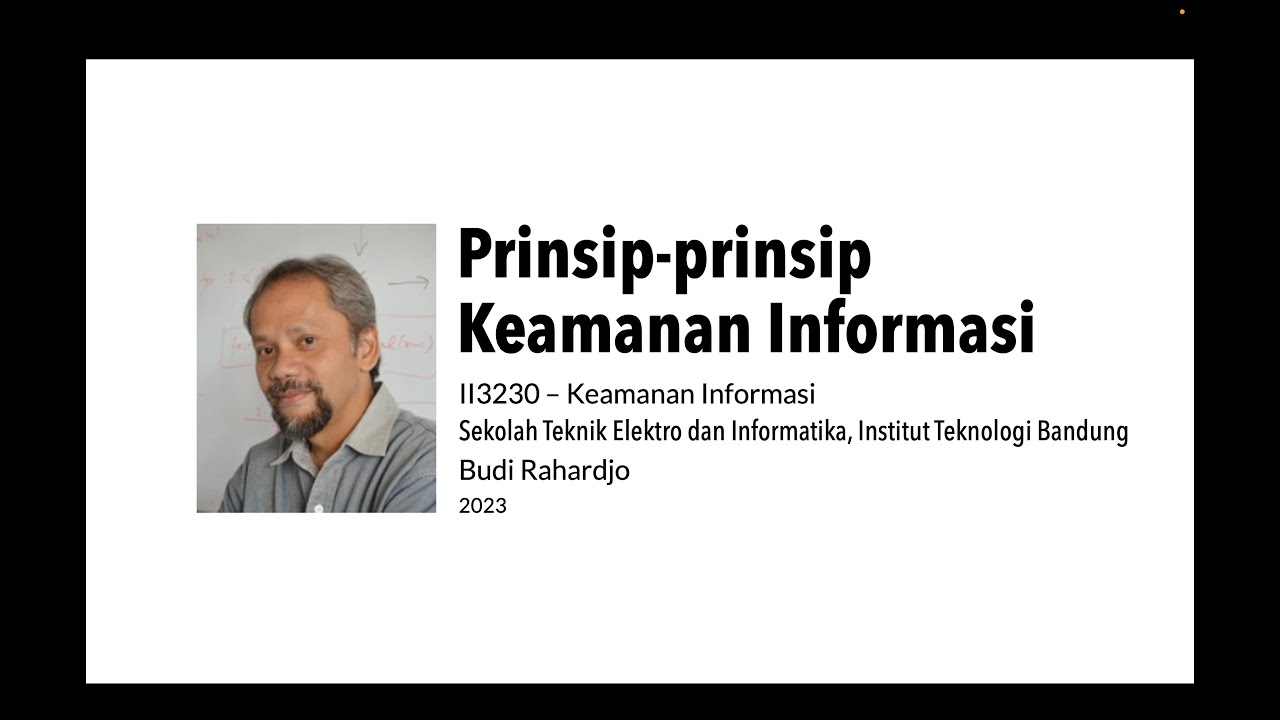 II3230 - keamanan informasi - prinsip keamanan informasi (2023)