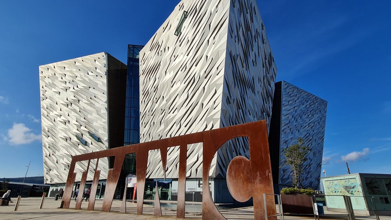 Titanic the Exhibition Belfast with SS Nomadic and The Shipyard Ride Titanic Quarter Belfast Ireland