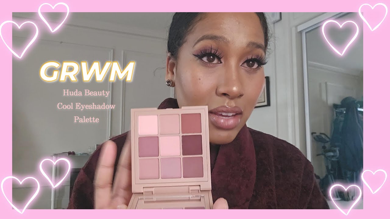 GRWM USING...| HUDA BEAUTY COOL MATTE OBSESSIONS EYESHADOW PALETTE