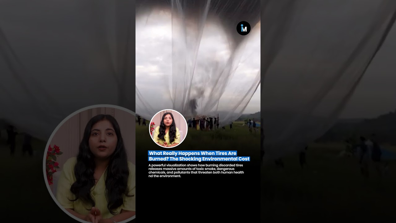 ♻️ Burning Just A Few Tires Can Fill A Massive Balloon With Toxic Smoke 😱🛞☁️