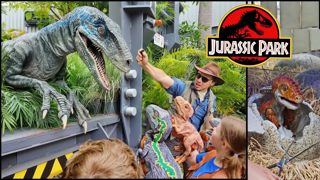 Jurassic Park Raptor Encounters | Baby Raptor Hatching & New Hogwarts Show