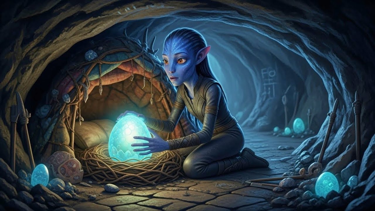 Human Sees Alien Girl Hiding a Glowing Egg, but Human Learns the Creature Inside Knows Him