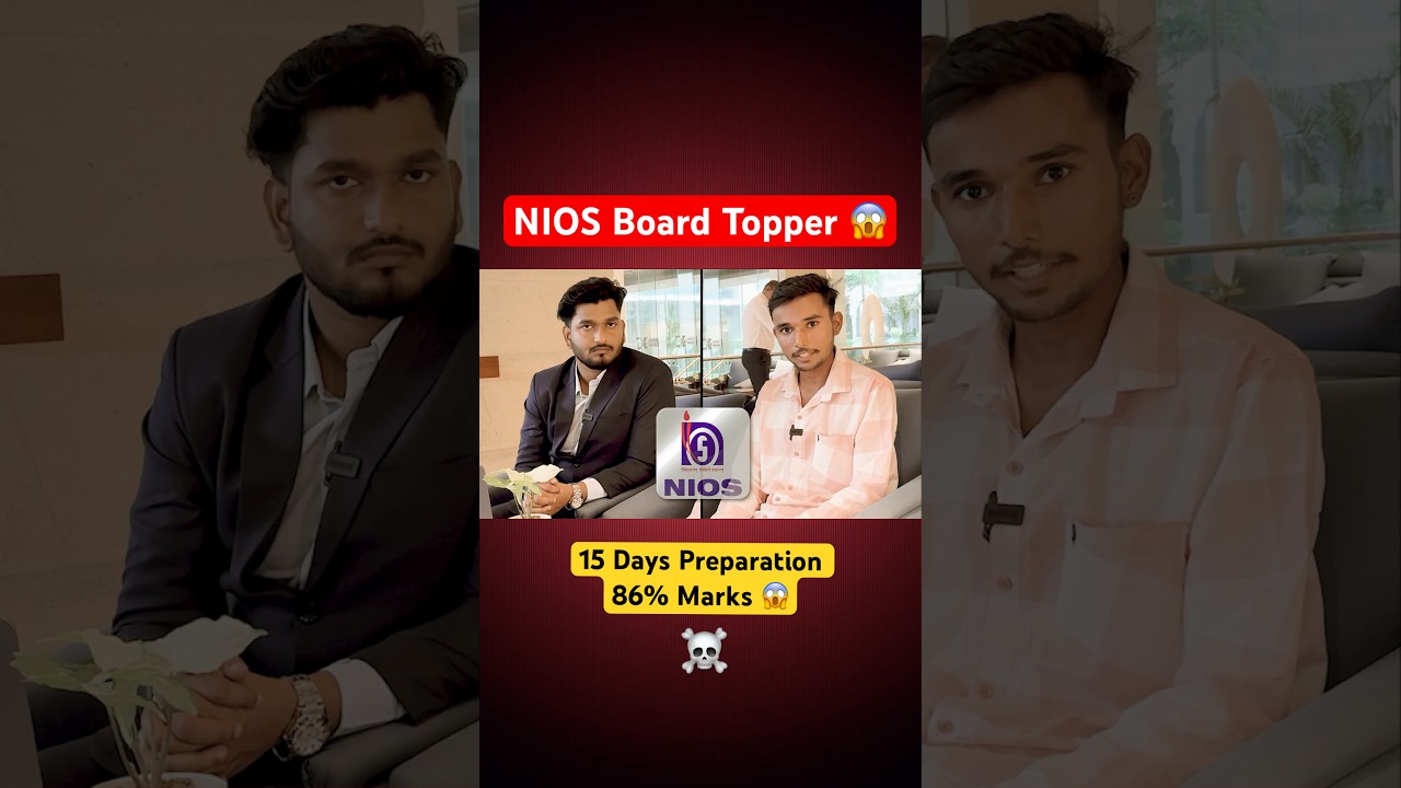 86% in NIOS with Just 15 Days Preparation? 😱 | Podcast with Manish Sir | Shocking NIOS Journey
