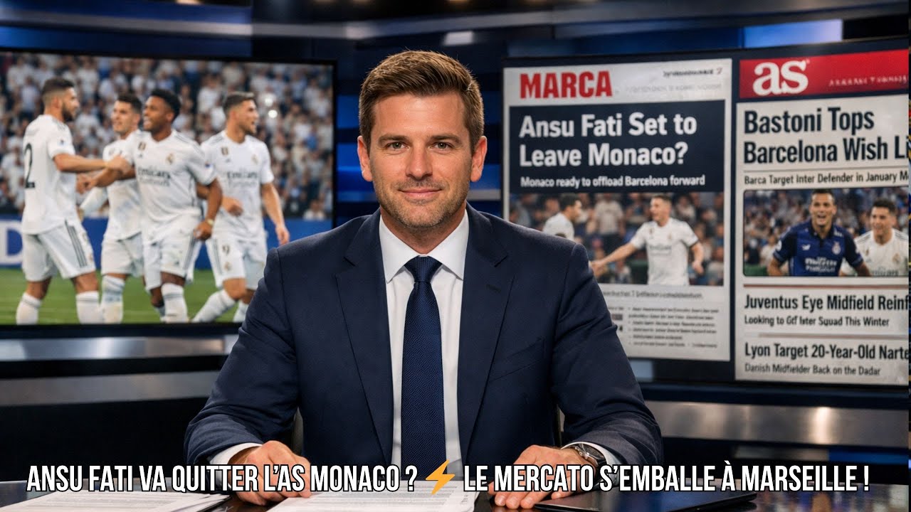 Ansu Fati va quitter l’AS Monaco   ⚡ Le mercato s’emballe à Marseille !