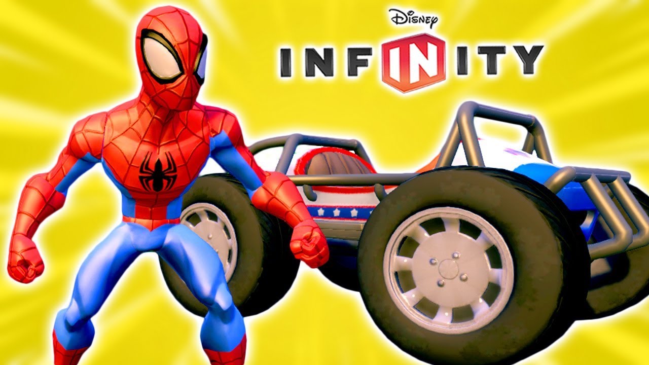 HOMEM ARANHA CORRENDO COM SEU BUGGY no Disney Infinity 3.0 Toy Box Speedway #4