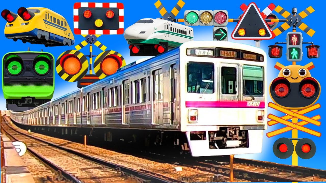 【電車】踏切動画【ふみきり 鉄道】train railway railroad crossing 京王線