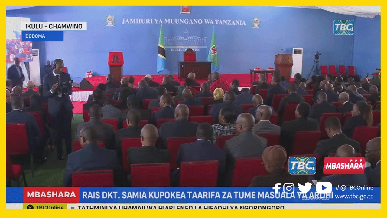 🔴 #TBC LIVE : RAIS SAMIA AKIPOKEA TAARIFA ZA TUME ZA MASUALA YA ARDHI