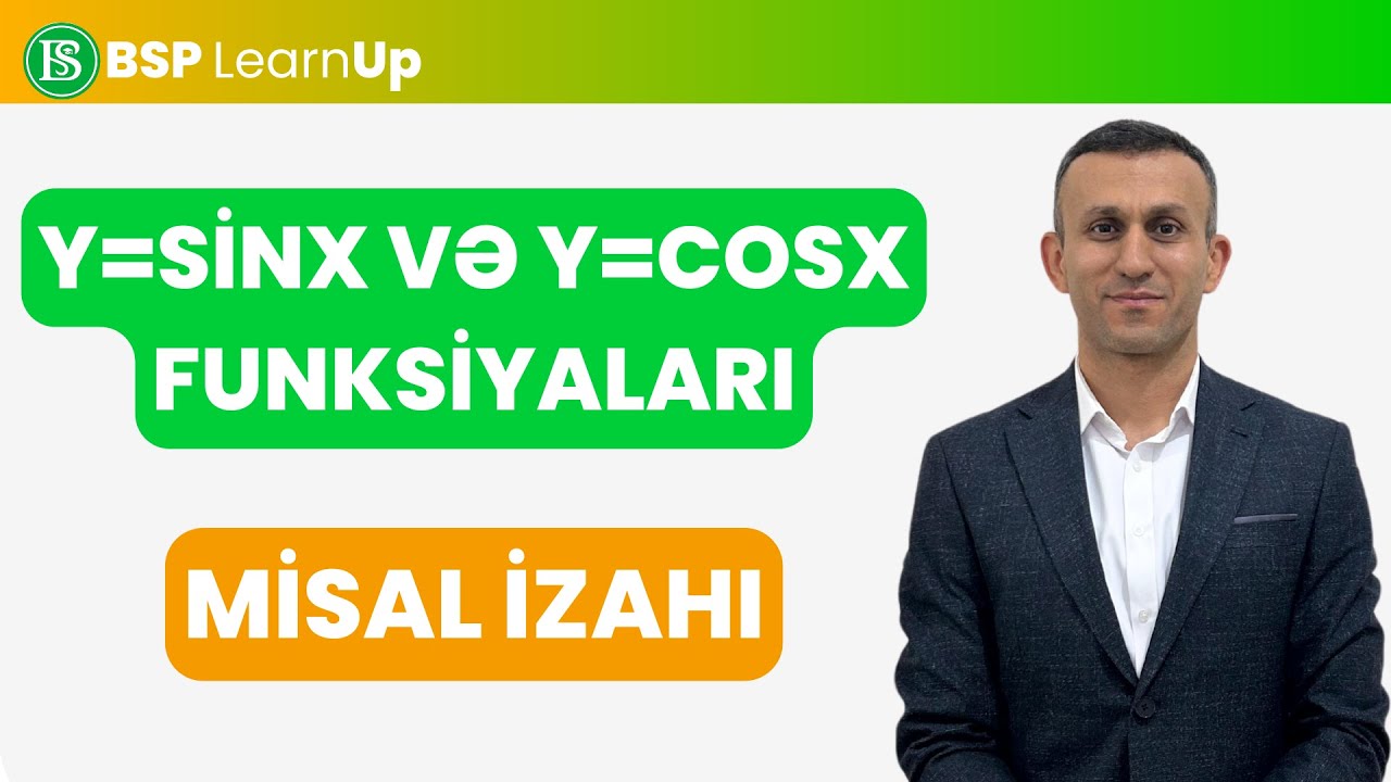 y=sinx və y=cosx. Misal izahı.