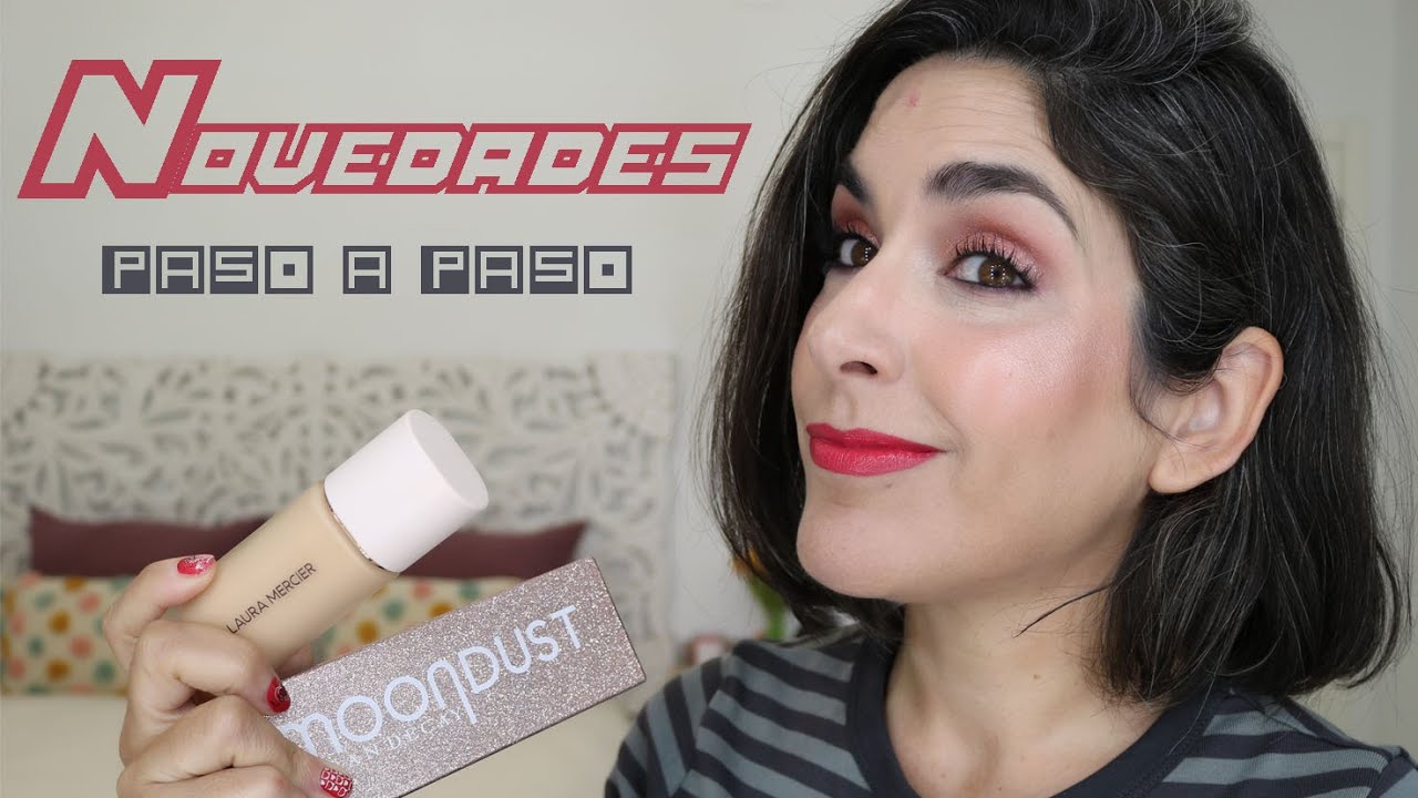 Probando novedades!!! Base Laura Mercier, paleta Moondust y más