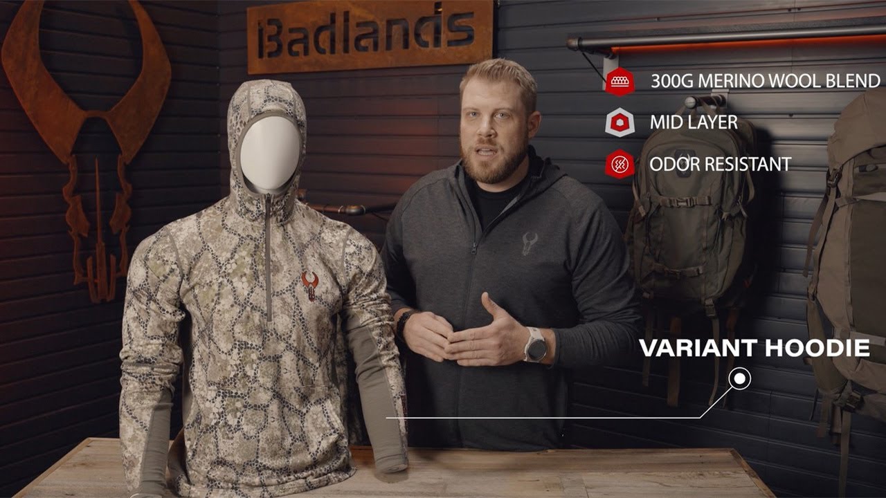 Variant Merino Hoodie From Badlands: Duraspun Merino Wool Technology