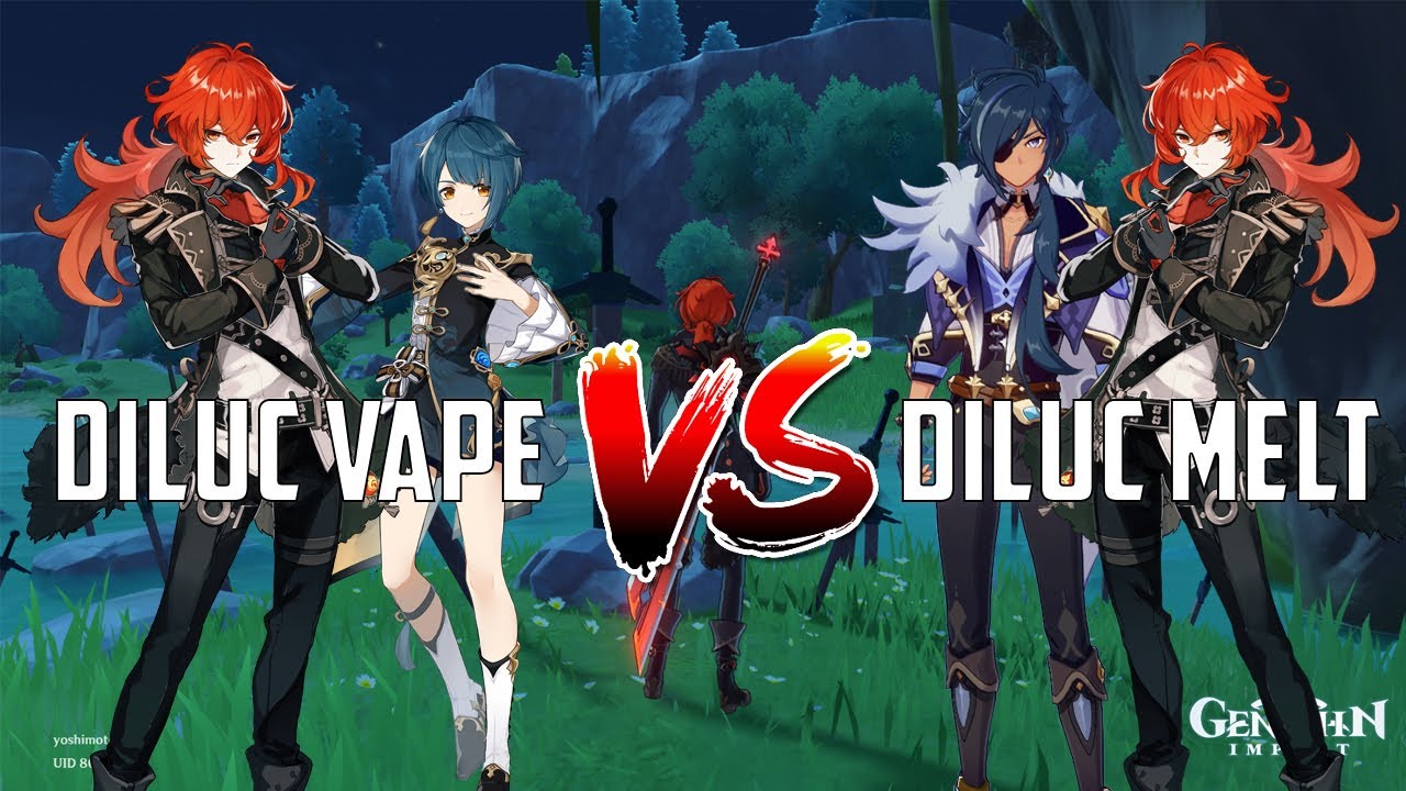 Diluc Vaporize vs Diluc Melt | Genshin Impact