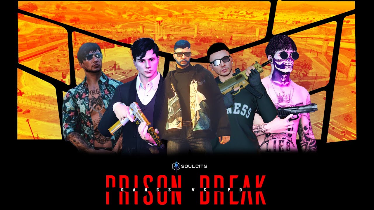PRISON BREAK | GANGS vs PD | #gta #soulcityroleplay #soulcity