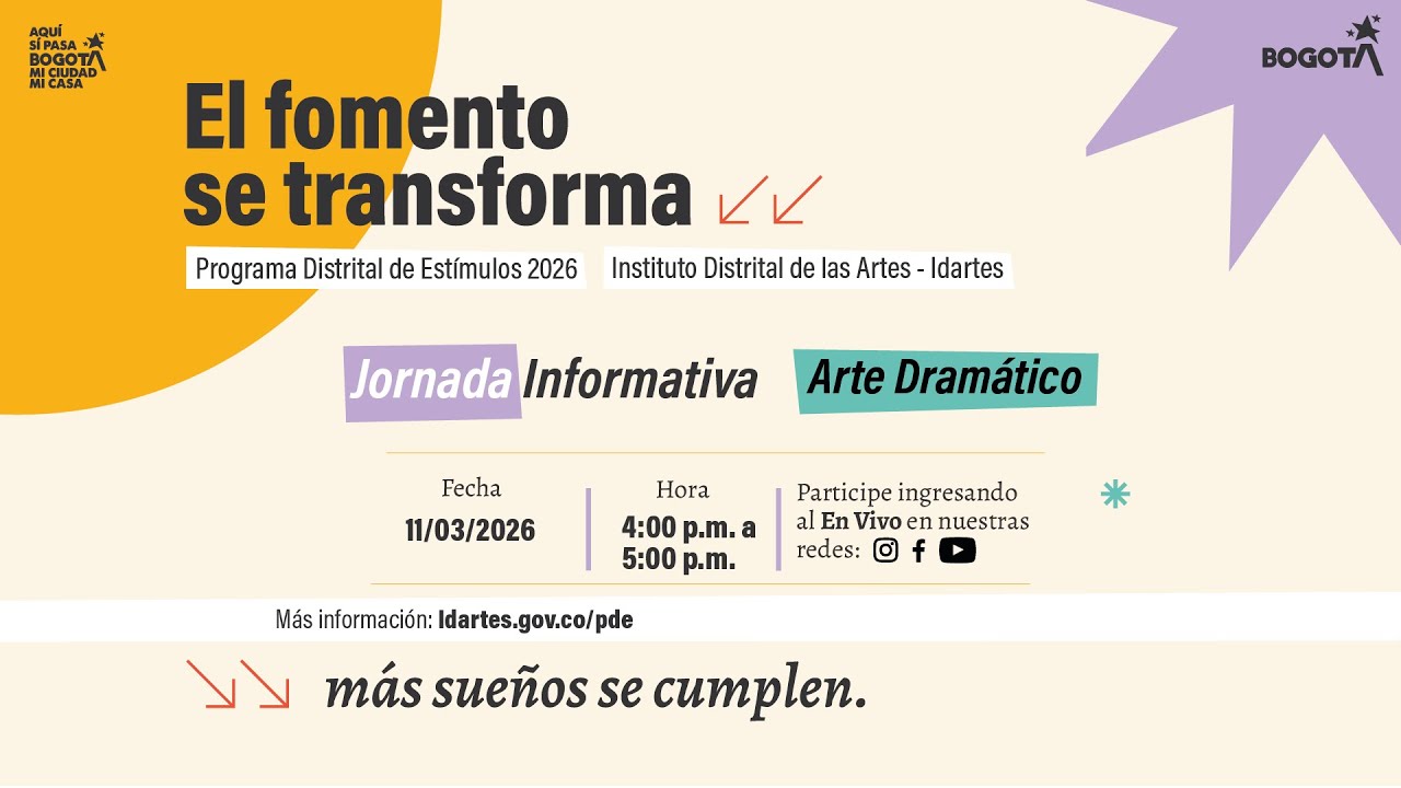 🔴 Convocatorias PDE Arte Dramático - Jornada Informativa