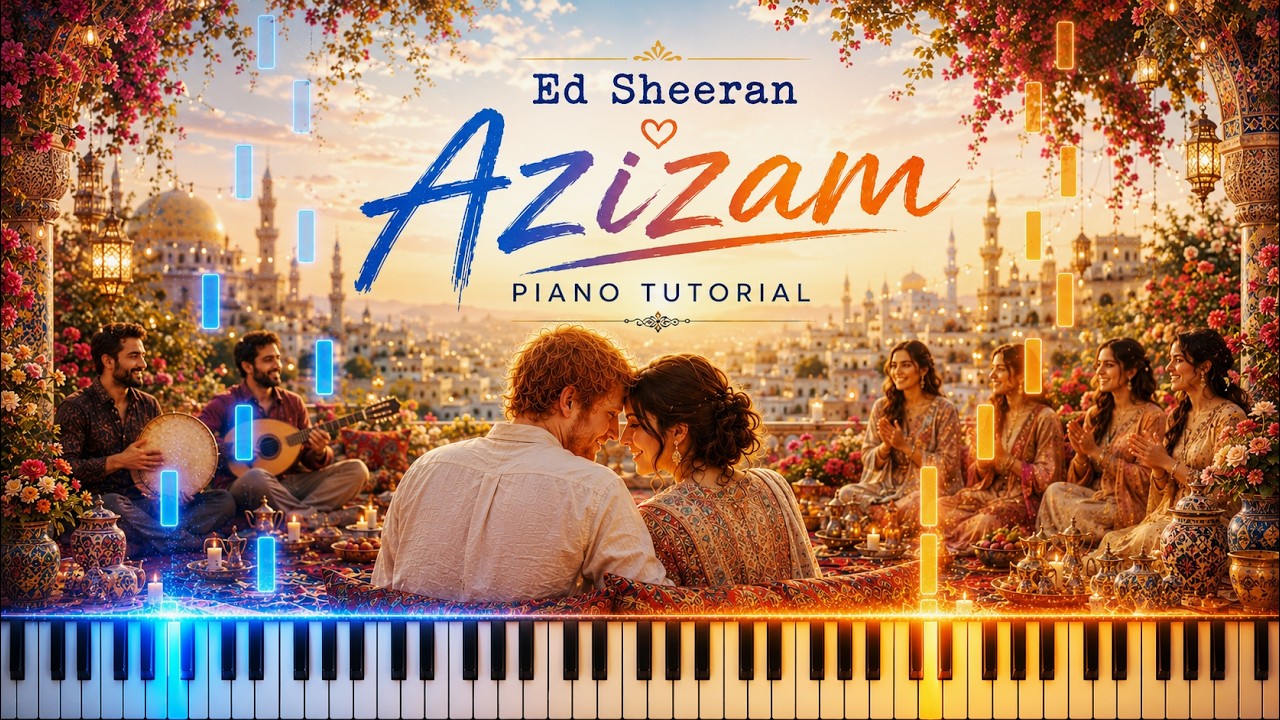 Easy Piano Arrangement – Ed Sheeran Azizam (Gentle Playthrough)