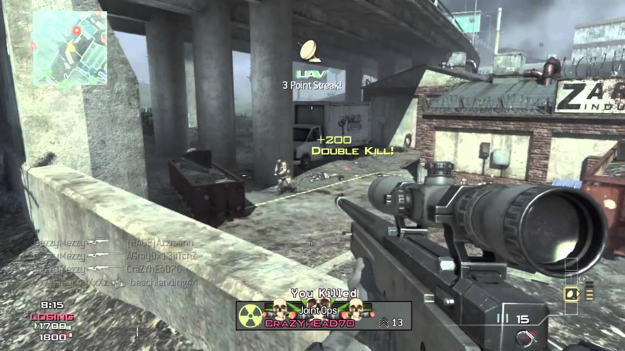 Modern Warfare 3 Sniper Quad Feed
