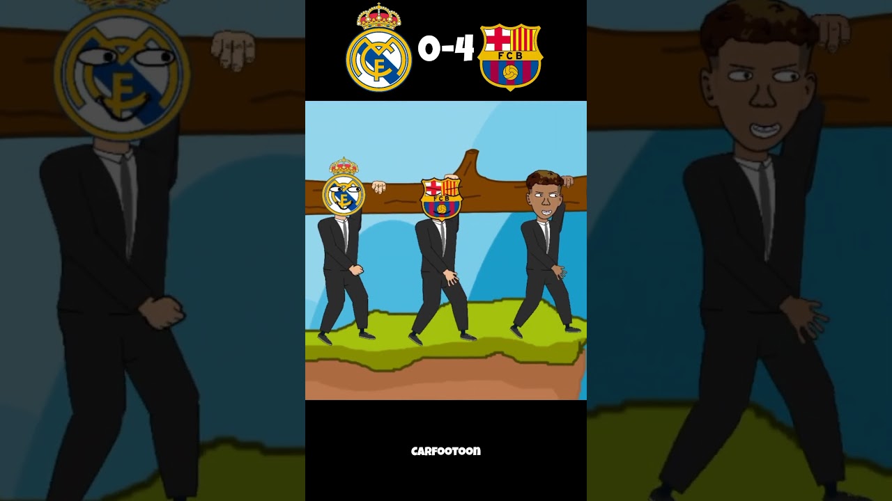 Highlights of real madrid vs barcelona 0-4 😅⚽️❤