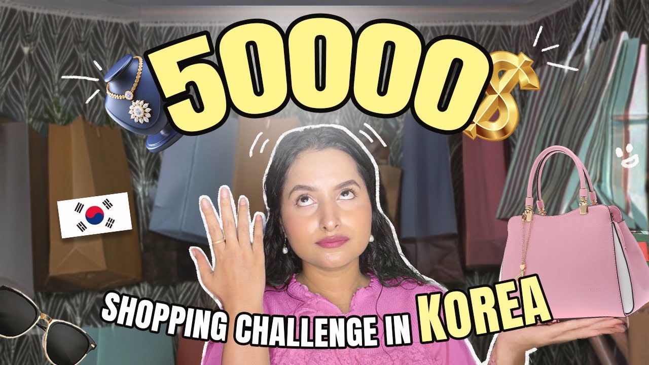 50,000 Shopping Challenge at Korea’s Cheapest Store 🛍️🇰🇷 | Makeup, Jewellery and Accessories 