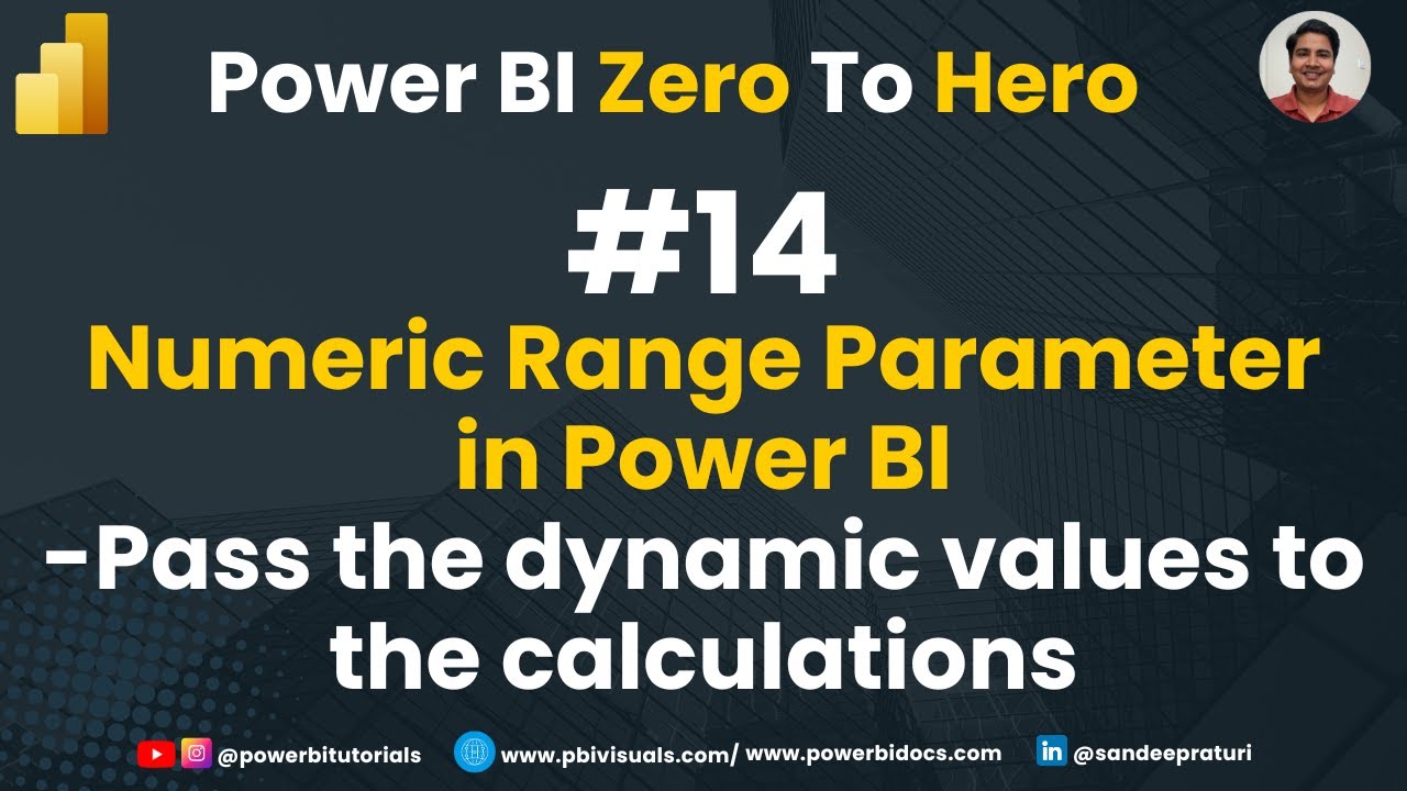 14 — Параметр числового диапазона в Power BI | Передача динамических значений в вычисления