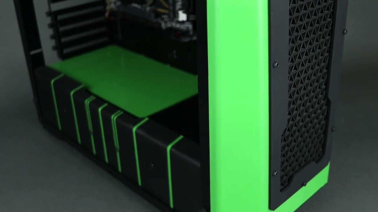 Phanteks P400 case mod verde