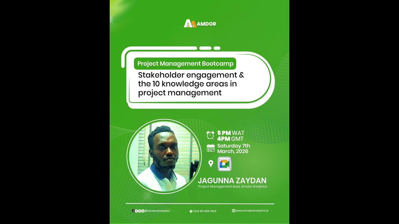 STAKEHOLDER ENGAGEMENT  #amdoranalytics