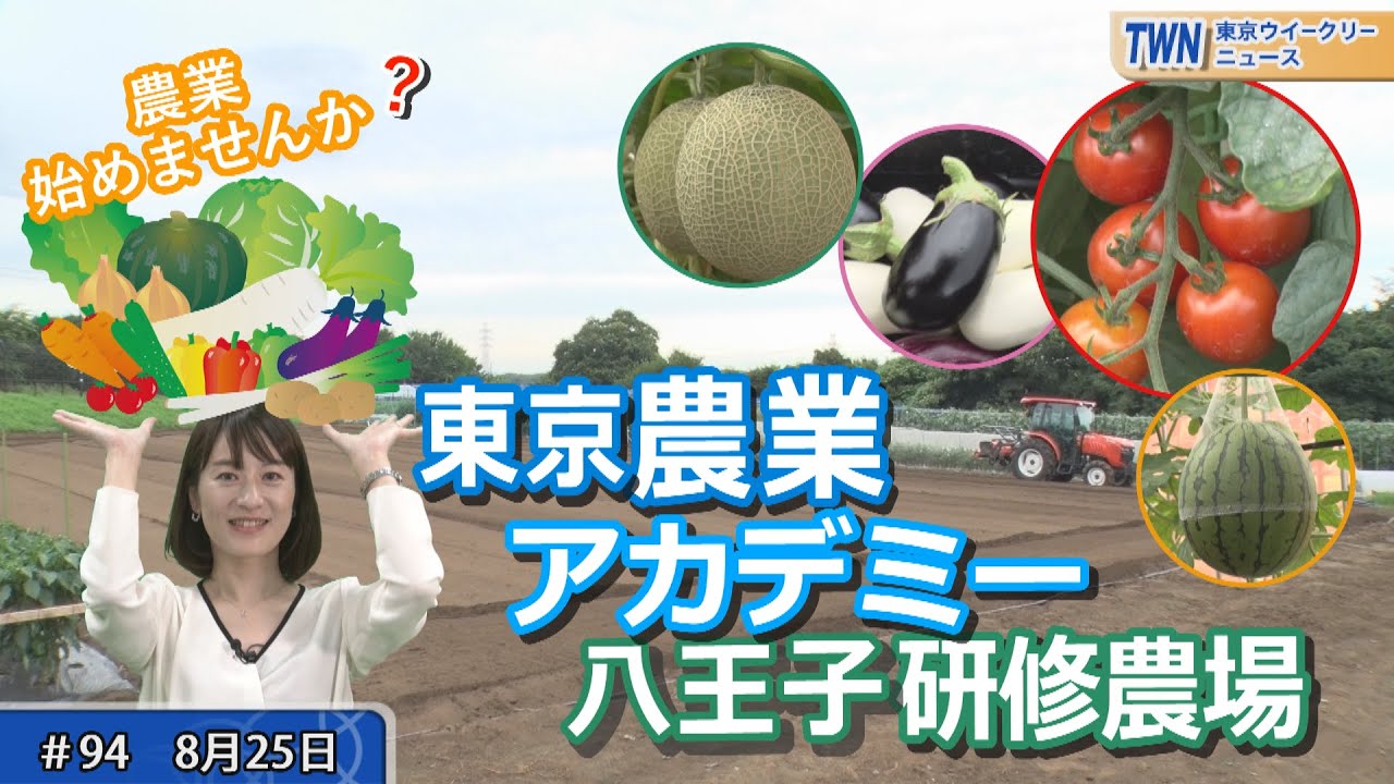 農業始めませんか？「東京農業アカデミー八王子研修農場」（令和5年8月25日　東京ウィークリーニュース No.94）